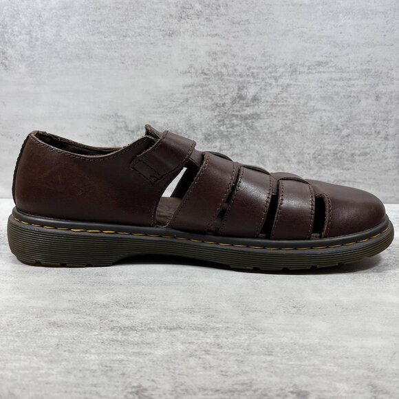 Dr Martens Fenton Leather Fisherman Sandals - Men's Size 10 - Brown - Picture 2 of 10